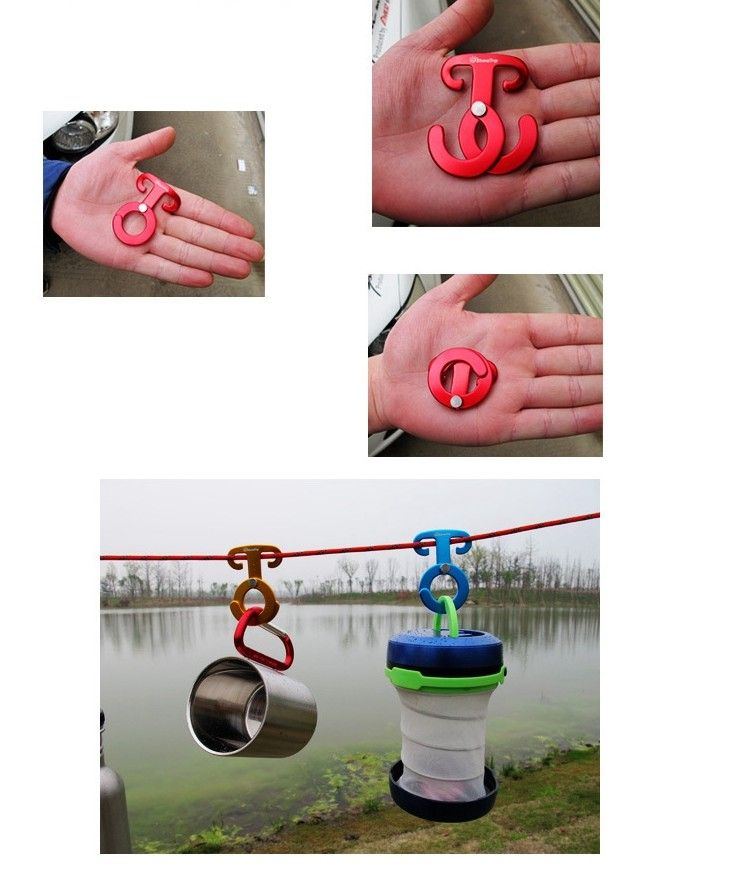Multifunction Aluminum Hanger for Outdoor Camping