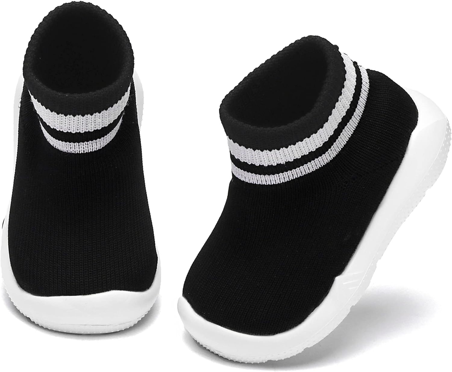 Baby Sock Shoes, Non-Slip Breathable Slippers with Soft Rubber Sole