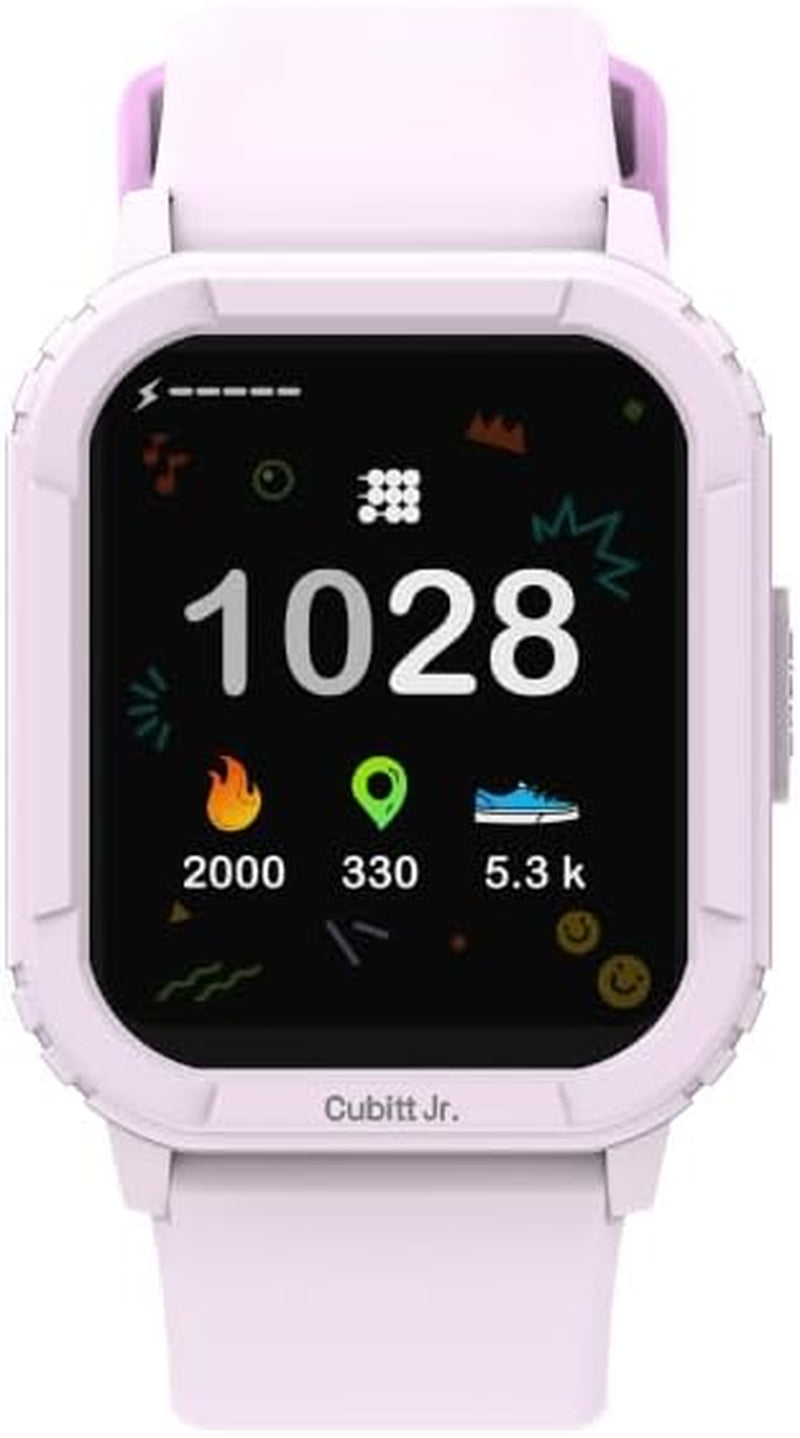 Cubitt Jr Smart Watch Fitness Tracker for Kids and Teens, with Games, Step Counter, Sleep Monitor, Heart Rate Monitor, Activity Tracker, Good Habits Alarms, 1.52" Touch Screen, IP68 Waterproof