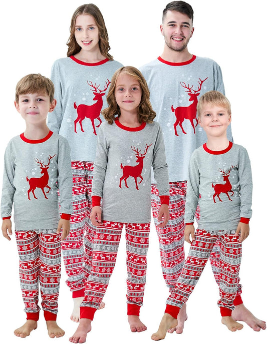 Family Matching Christmas Pajamas Boys Girls Holiday Pajamas Kids Sleepwear Christmas Pjs